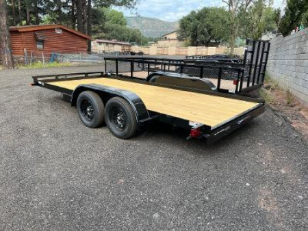 New 2025 Top Hat Trailers 83X18 Car hauler Flatbed Utility trailer - 254945