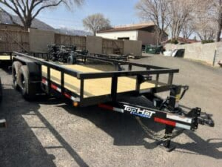 New 2025 Top Hat Trailers 77X14 HH Equipment Flatbed Trailer 14K - 253274