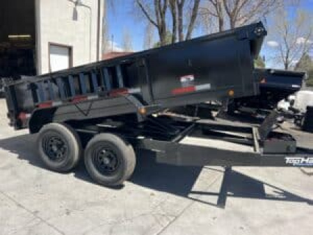 New 2025 Tophat 77"X12' Dump Trailer 10,000 GVW