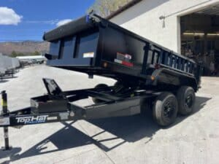 New 2025 Tophat 77"X12' Dump Trailer 10,000 GVW