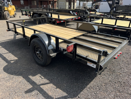 New 2025 Top Hat Trailers 6X12 Express Flatbed Utility Trailer - 250516