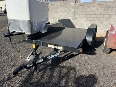 New 2025 Top Hat Trailers 5x10 Tandem Flatbed Equipment Trailer