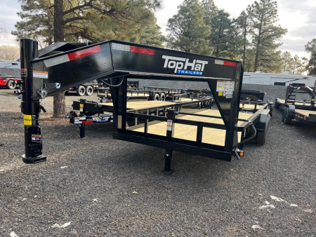 New 2024 Top Hat Trailers 24x83  Gooseneck Equipment trailer 14K - 244050