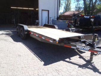 New 2025 Top Hat Trailers 83X20 Equipment Hauler Slide in ramps - 245587