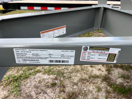 New 2025 Southern Utility 7x20 16K Equipment Trailer