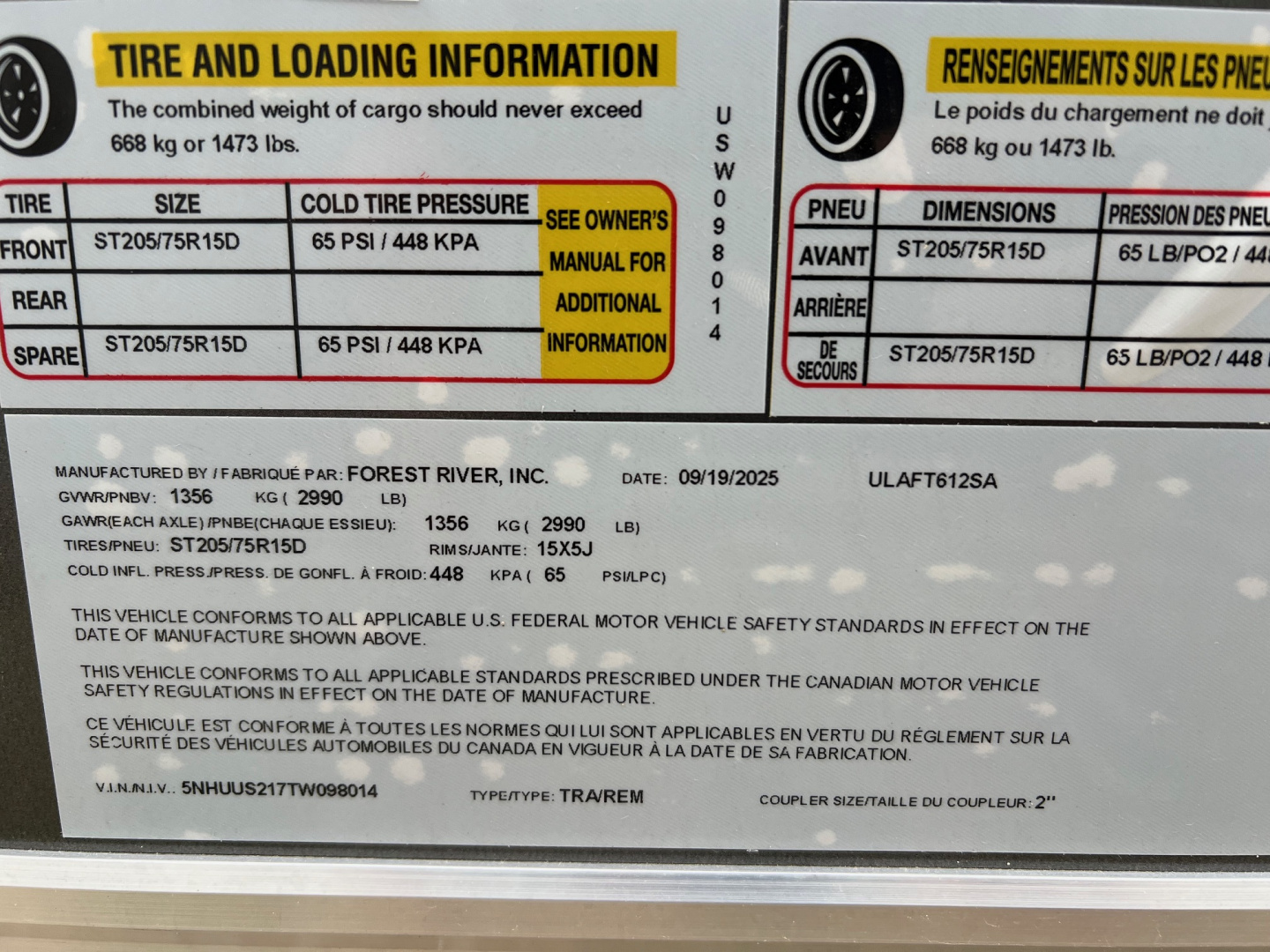 New 2026 US Cargo 6 x 12 Enclosed Cargo / Enclosed Trailer