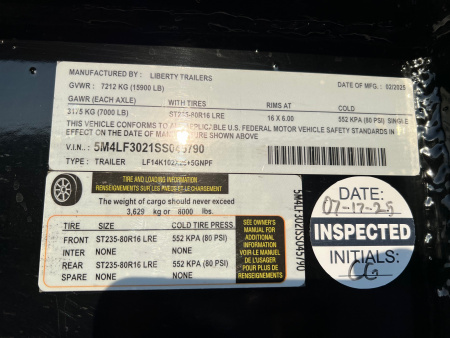 New 2025 Liberty 30' Gooseneck Flatbed Trailer