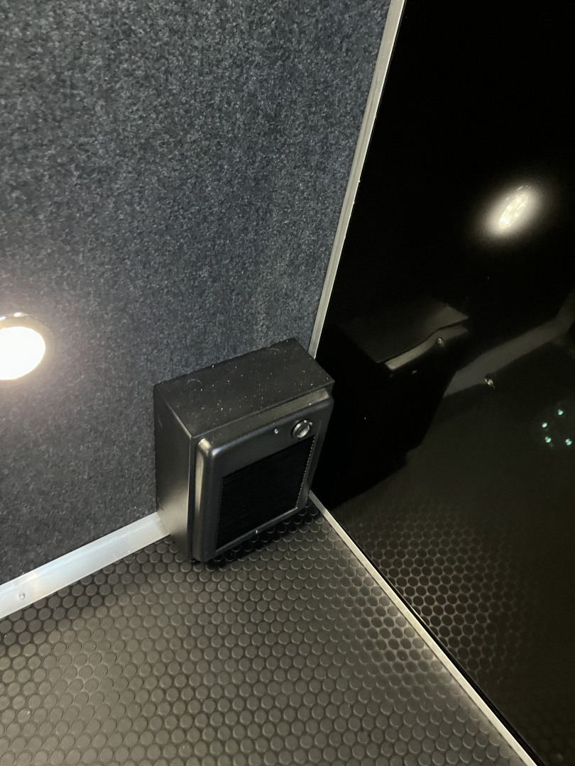 New 2026 Haulmark 34 Bathoom Race Trailer, Air Prep PKG, Awning, Polycor, Insulated, Window, 54" ALX Slide Out Step, A/C + Heat