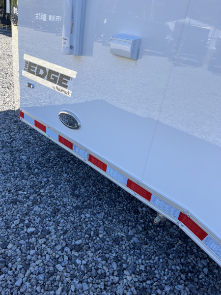 New 2026 Haulmark 34 Bathoom Race Trailer, Air Prep PKG, Awning, Polycor, Insulated, Window, 54" ALX Slide Out Step, A/C + Heat