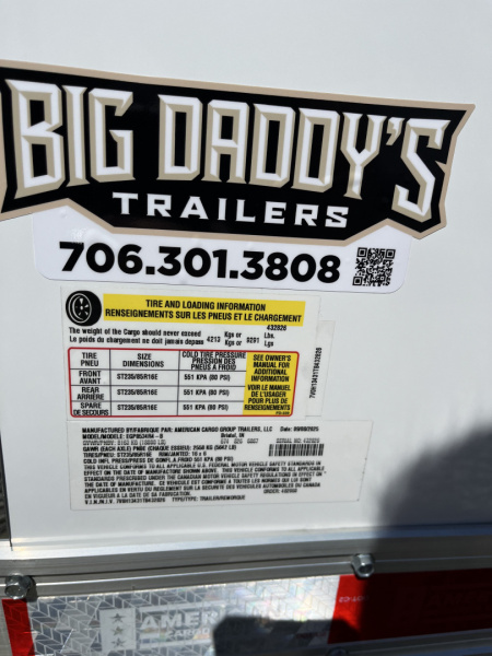 New 2026 Haulmark 34 Bathoom Race Trailer, Air Prep PKG, Awning, Polycor, Insulated, Window, 54" ALX Slide Out Step, A/C + Heat