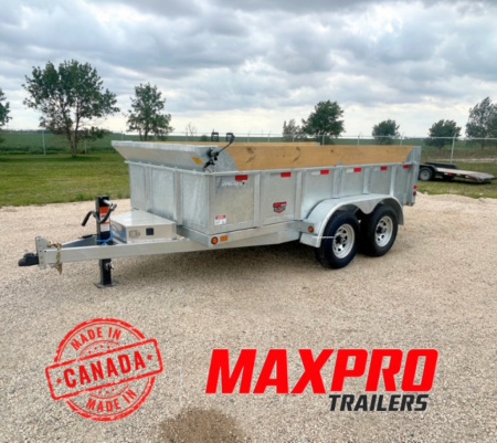 New 2026 Canada Trailers 6'x12' Galvanized Dump Trailer