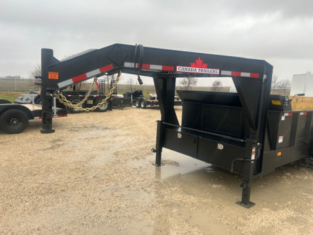 New 2026 Canada Trailers 16ft gooseneck triple axle Dump Trailer GVWR: 22,680 LBS