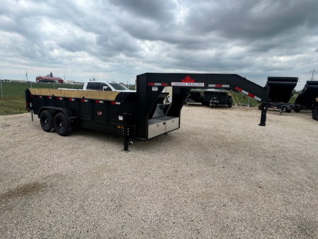 New 2026 Canada Trailers 16ft Gooseneck Dump Trailer