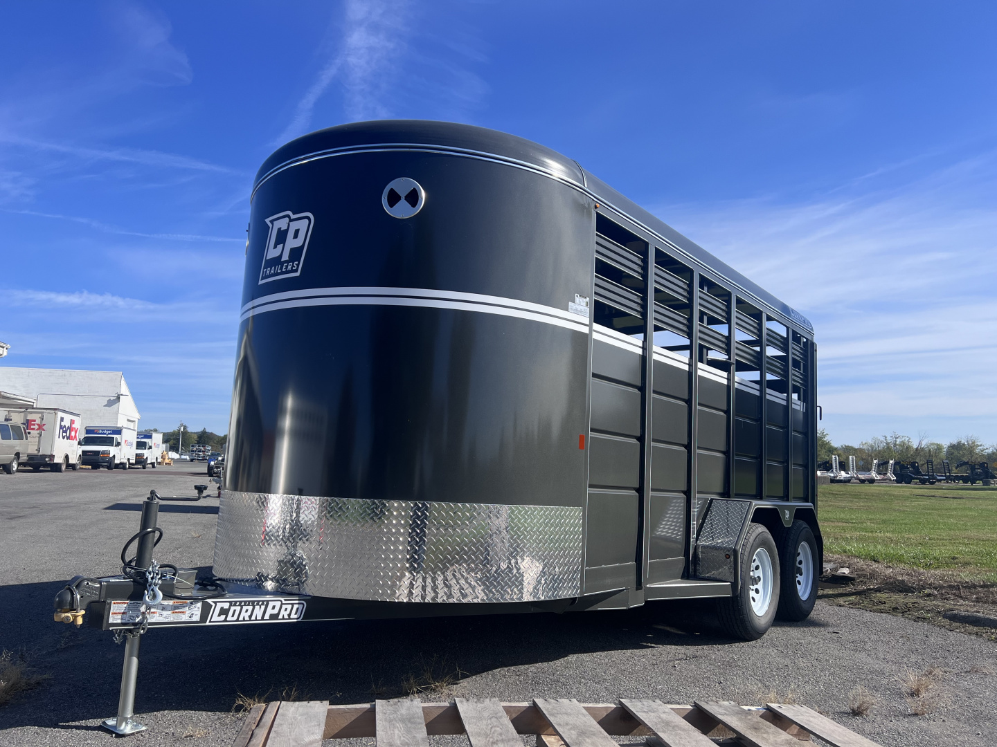 New 2025 CornPro 7x16 7K Stock / Stock Combo Trailer