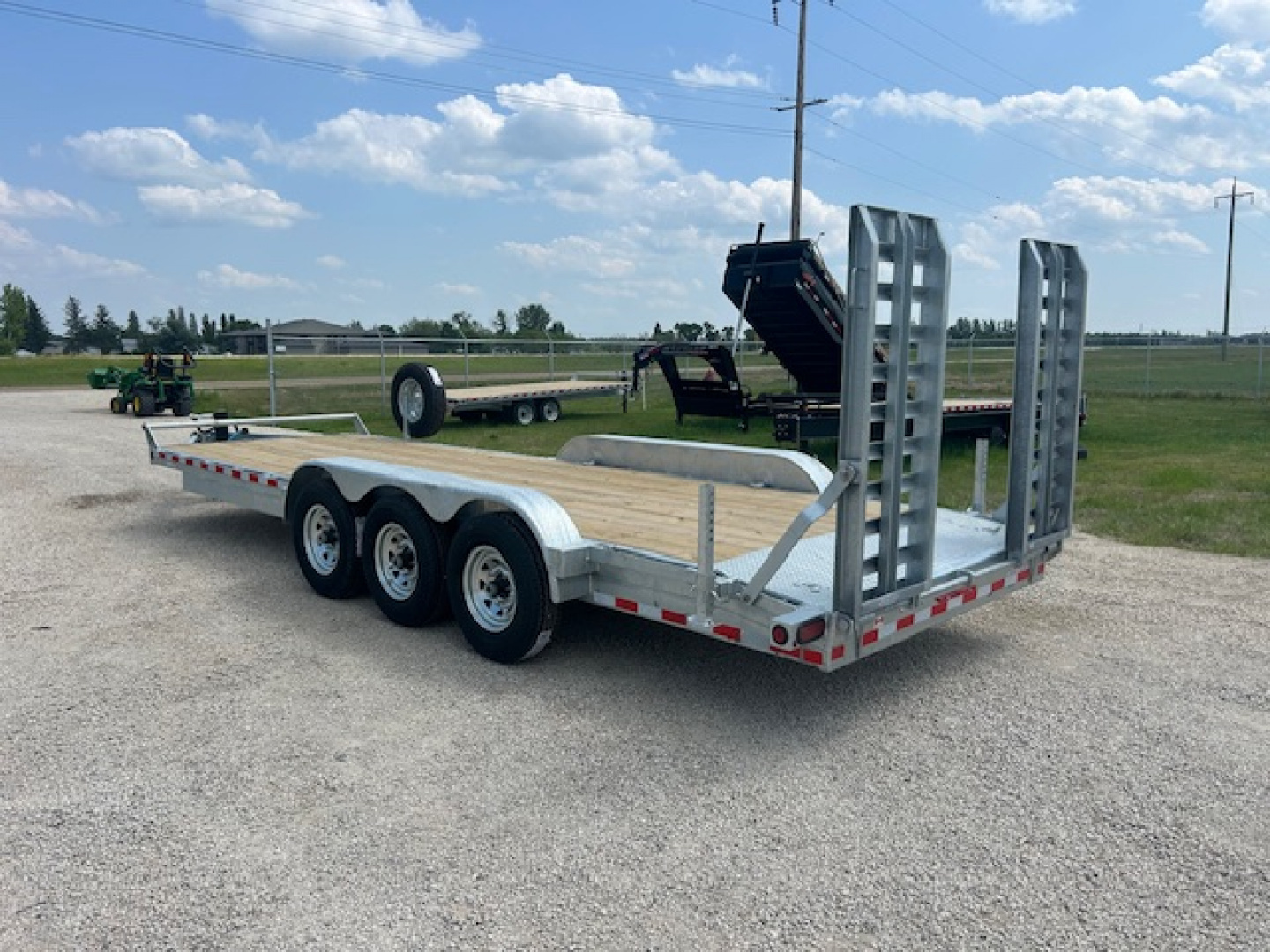New 2026 Canada Trailers 22 ft Galvanized Triple Axle Equipment Trailer