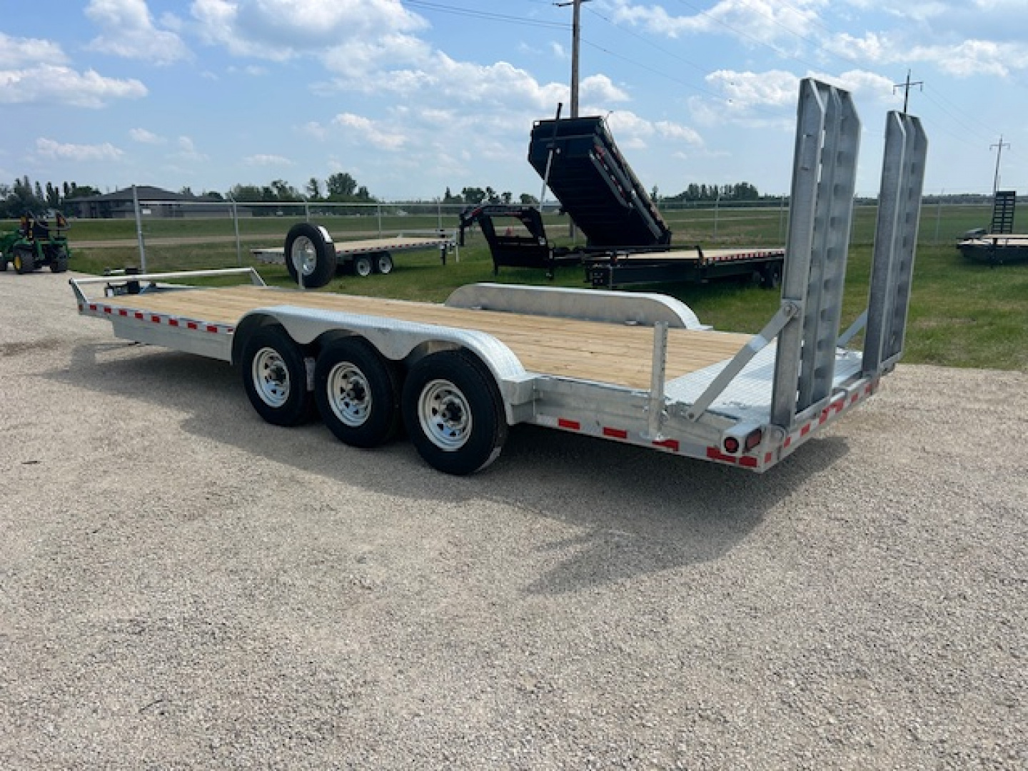 New 2026 Canada Trailers 22 ft Galvanized Triple Axle Equipment Trailer