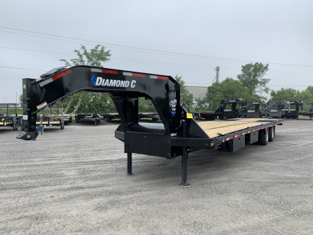 New 2026 Diamond C Trailers FMAX212L32X102HDT (32' X 102 ) 25.9K (Pacesetter Ed.) Hydraulic Dovetail Flatbed Trailer