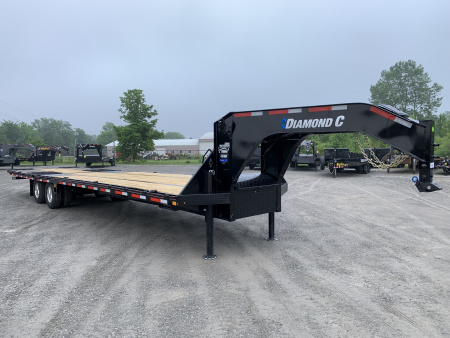 New 2026 Diamond C Trailers FMAX212L32X102HDT (32' X 102") 25.9K (Pacesetter Ed.) Hydraulic Dovetail Flatbed Trailer
