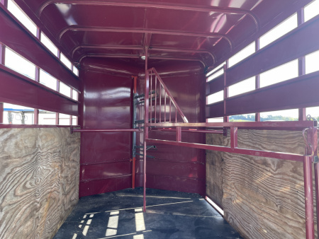 Used 2024 Valley Trailers 6'8"X12'x7'6" Horse Trailer