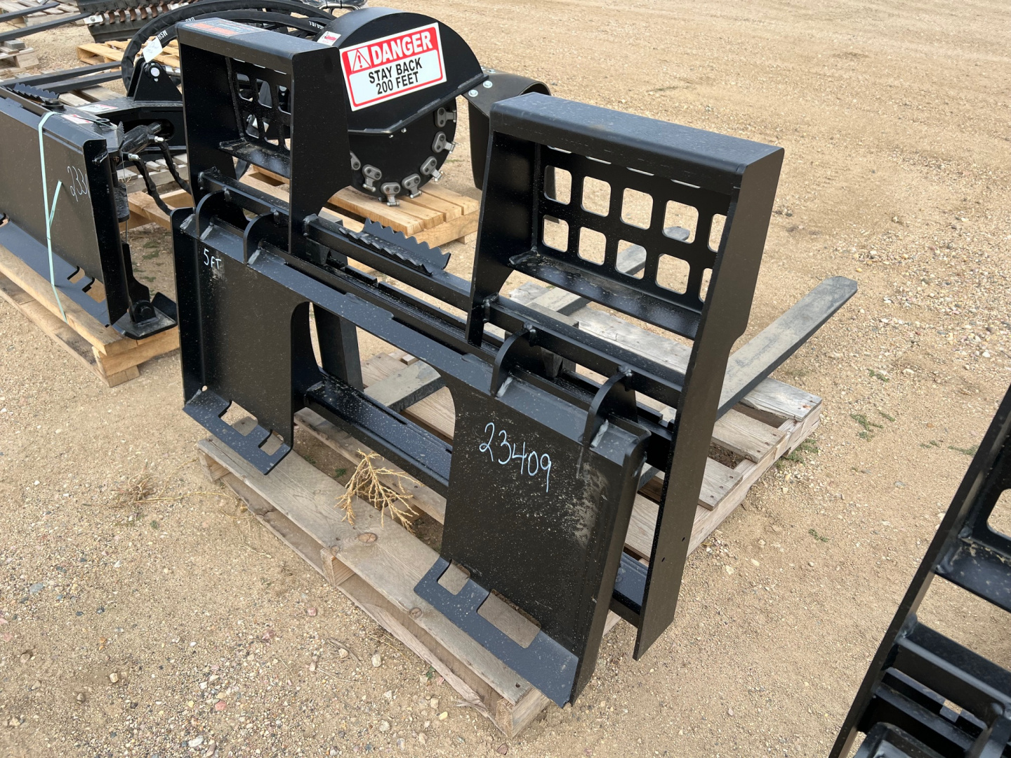 New 2025 Jenkins Iron and Steel 5' Skid Steer Pallet Forks Attachment