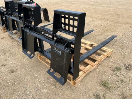 New 2025 Jenkins Iron and Steel 6' Skid Steer Pallet Forks Attachment