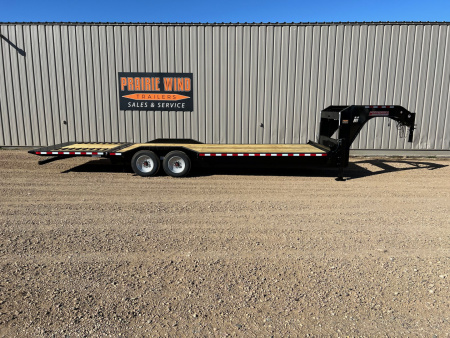 New 2026 Midsota 26' Hydraulic Tail Gooseneck Equipment Trailer
