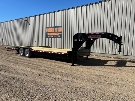 New 2026 Midsota 26' Hydraulic Tail Gooseneck Equipment Trailer