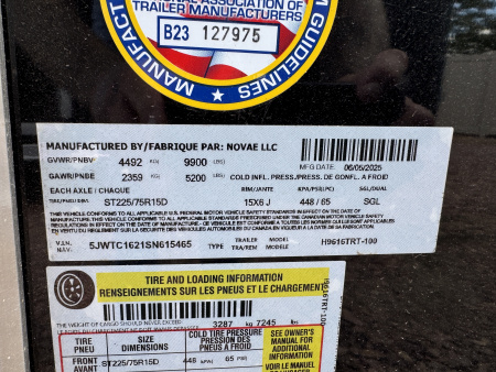 New 2025 H&H Trailers H9616TRT-10 Cargo / Enclosed Trailer