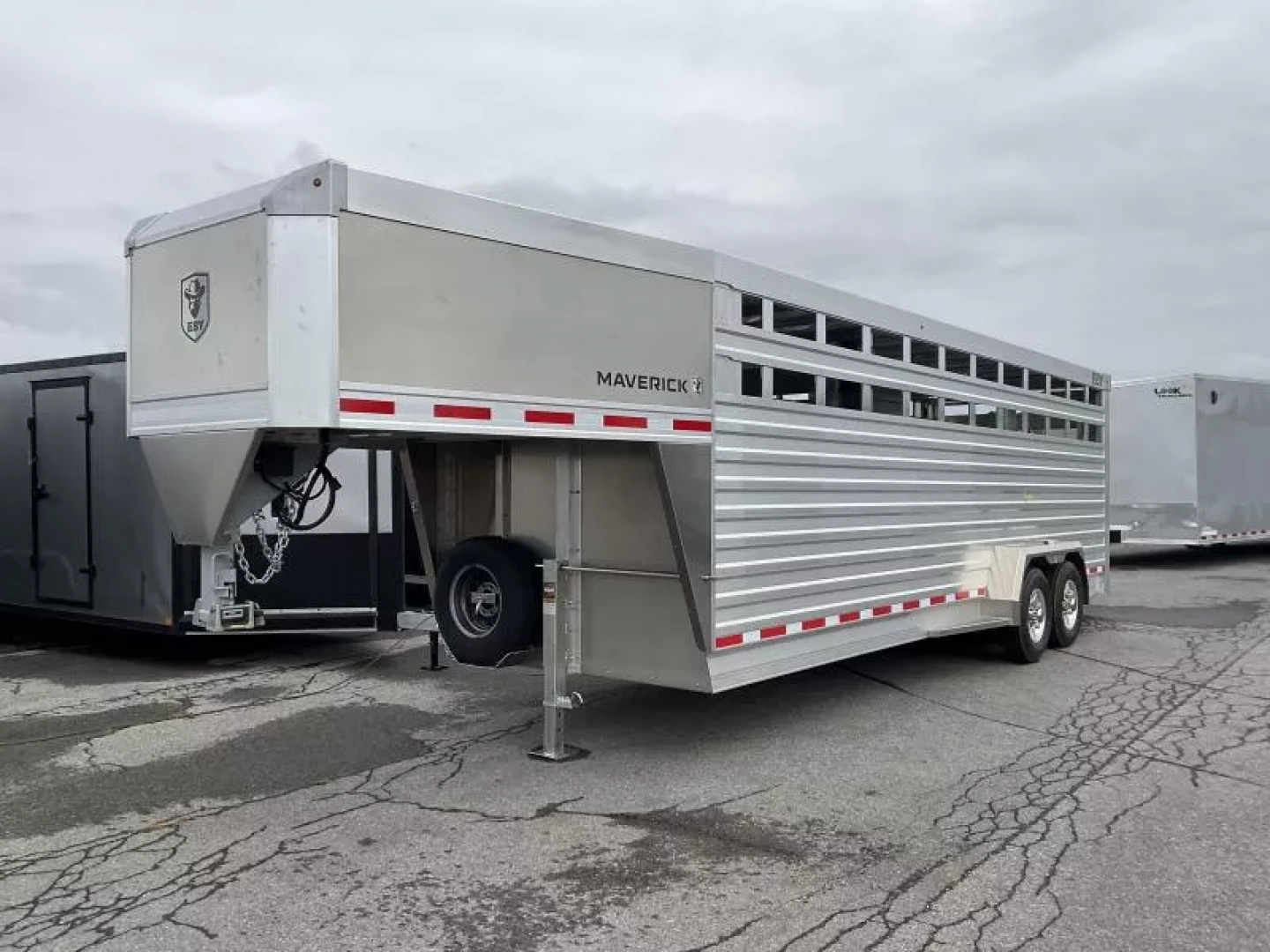 New 2026 EBY 83x24 Gooseneck Stock Trailer