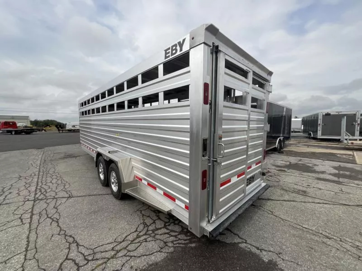 New 2026 EBY 83x24 Gooseneck Stock Trailer