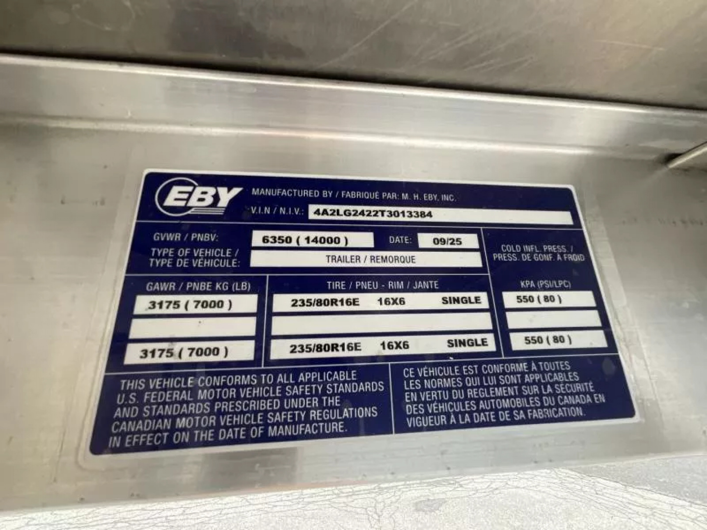 New 2026 EBY 83x24 Gooseneck Stock Trailer