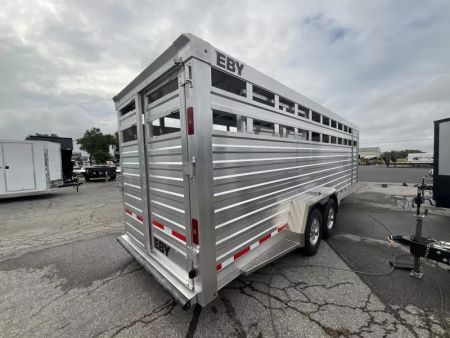 New 2026 EBY 83x24 Gooseneck Stock Trailer