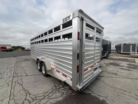 New 2026 EBY 83x24 Gooseneck Stock Trailer