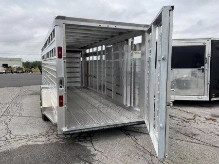 New 2026 EBY 83x24 Gooseneck Stock Trailer