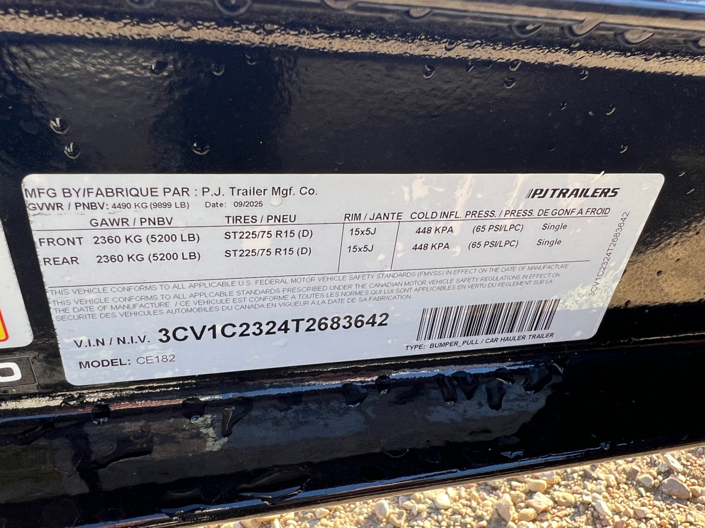 New 2026 PJ Trailers 18' CE Equipment Trailer