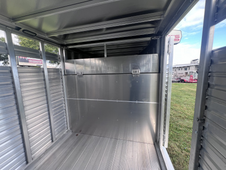 New 2026 Frontier Trailers 7x24 14K Gooseneck Stock / Stock Combo Trailer