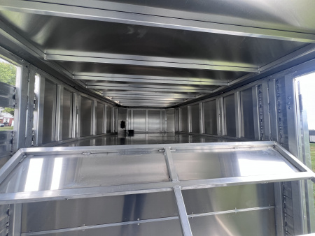 New 2026 Frontier Trailers 7x24 14K Gooseneck Stock / Stock Combo Trailer