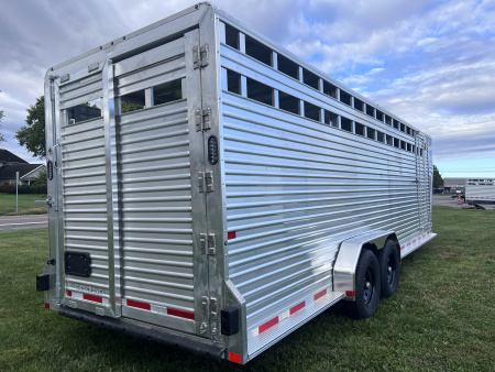 New 2026 Frontier Trailers 7x24 14K Gooseneck Stock / Stock Combo Trailer