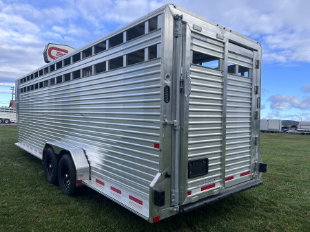 New 2026 Frontier Trailers 7x24 14K Gooseneck Stock / Stock Combo Trailer