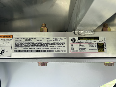 New 2026 Frontier Trailers 7x24 14K Gooseneck Stock / Stock Combo Trailer