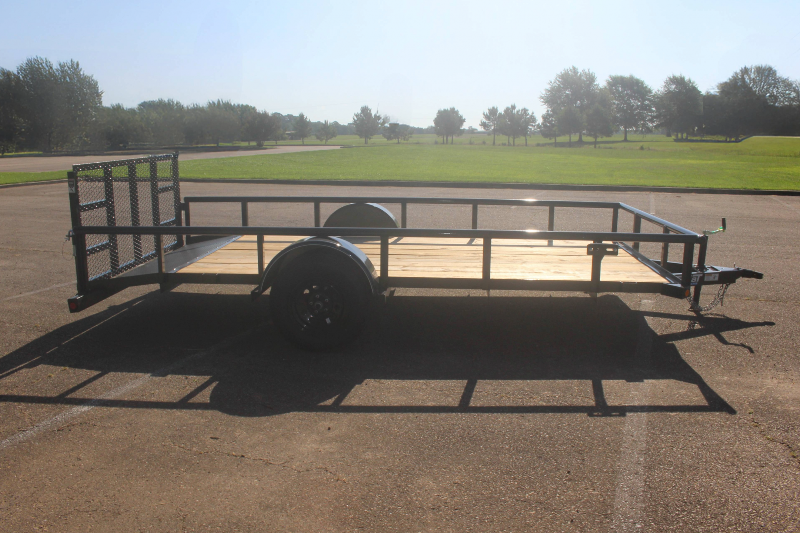 New 2025 Top Hat 14X83 DERBY SR PIPE W/2' DOVE TAIL & 3' TAILGATE Utility Trailer