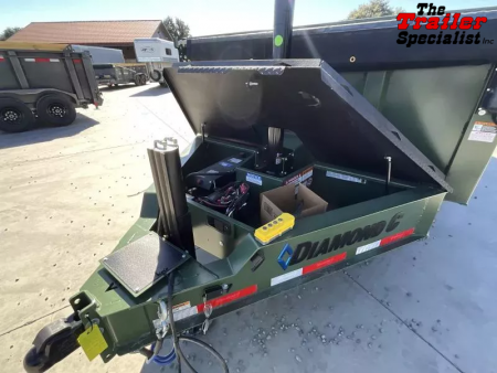 New 2026 Diamond C Trailers 7FT X 14FT 14.9K GVW Dump Trailer