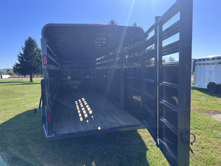 New 2025 CornPro 7x20 14K Gooseneck Stock / Stock Combo Trailer