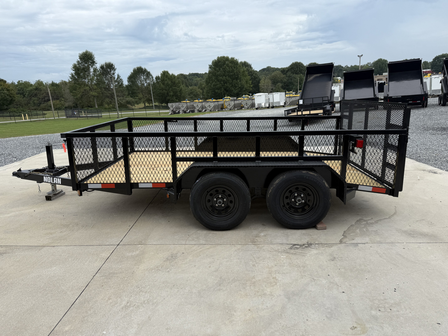 New 2026 Nolan 7X12 Landscape Utility Trailer w/2ft Mesh 7K