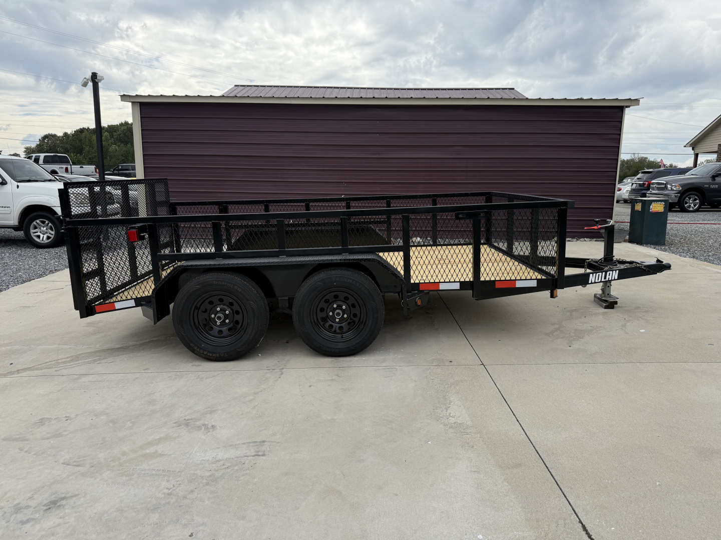 New 2026 Nolan 7X12 Landscape Utility Trailer w/2ft Mesh 7K