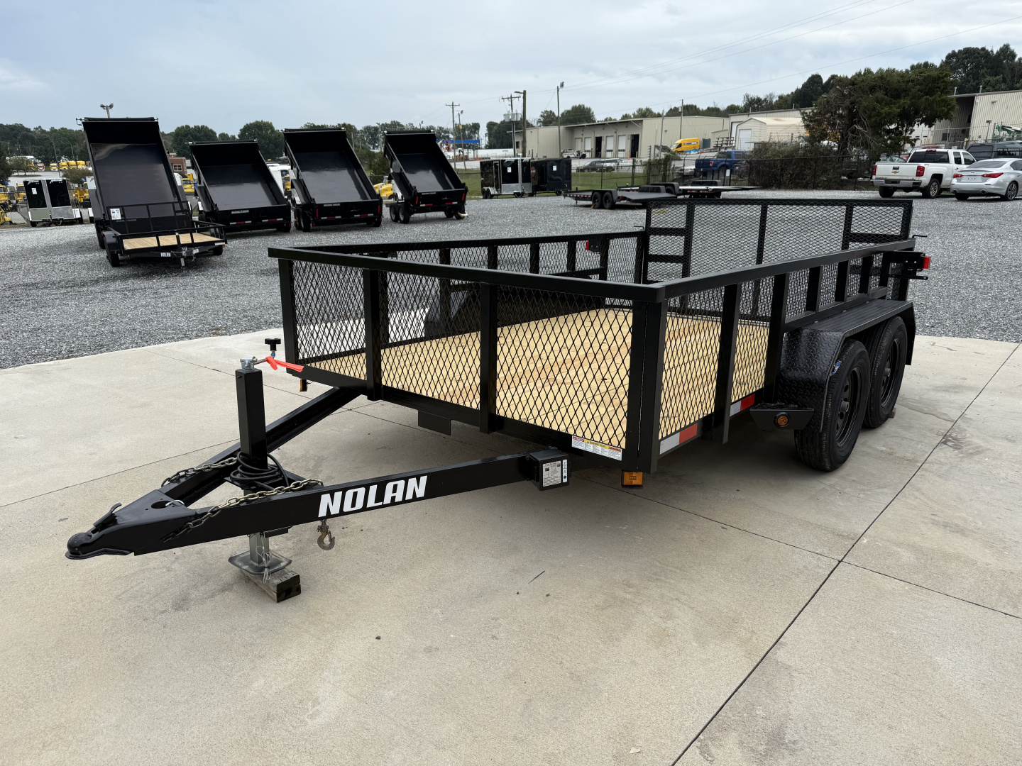 New 2026 Nolan 7X12 Landscape Utility Trailer w/2ft Mesh 7K