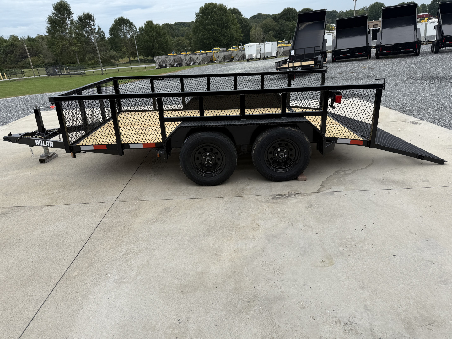 New 2026 Nolan 7X12 Landscape Utility Trailer w/2ft Mesh 7K