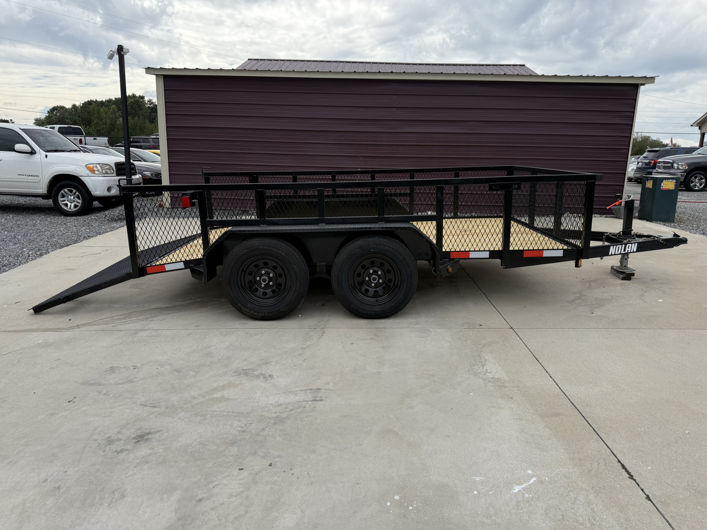 New 2026 Nolan 7X12 Landscape Utility Trailer w/2ft Mesh 7K