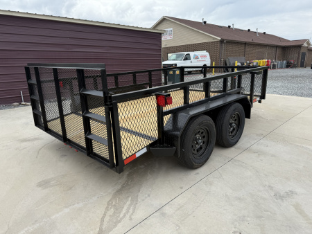 New 2026 Nolan 7X12 Landscape Utility Trailer w/2ft Mesh 7K