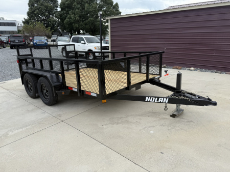 New 2026 Nolan 7X12 Landscape Utility Trailer w/2ft Mesh 7K